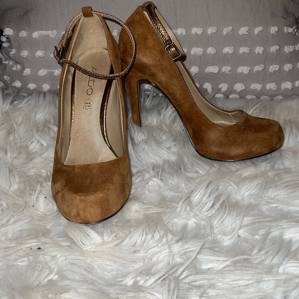 ALDO Suede sky high heels